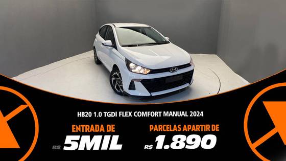 HYUNDAI HB20 1.0 TGDI FLEX COMFORT MANUAL HYUNDAI HB20 1.0 TGDI FLEX COMFORT MANUAL